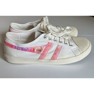 Women’s GOLA Coaster X Madewell White/Pink Tie Dye Low Lace Sneakers/US 10/EUC